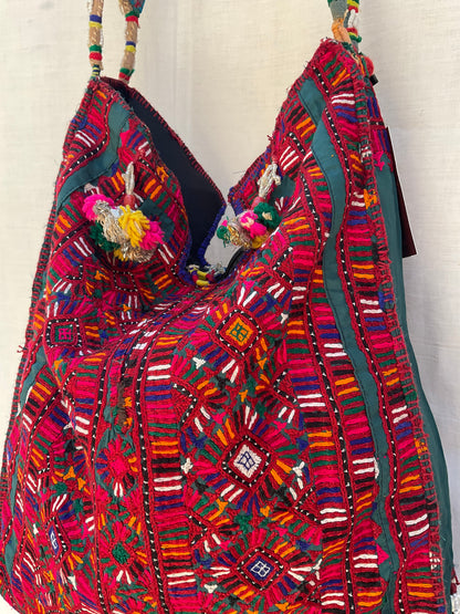 The Vintage Artisanal Mirror-Work Tote