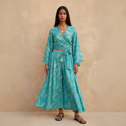 Kira Pants & Top| Turquoise
