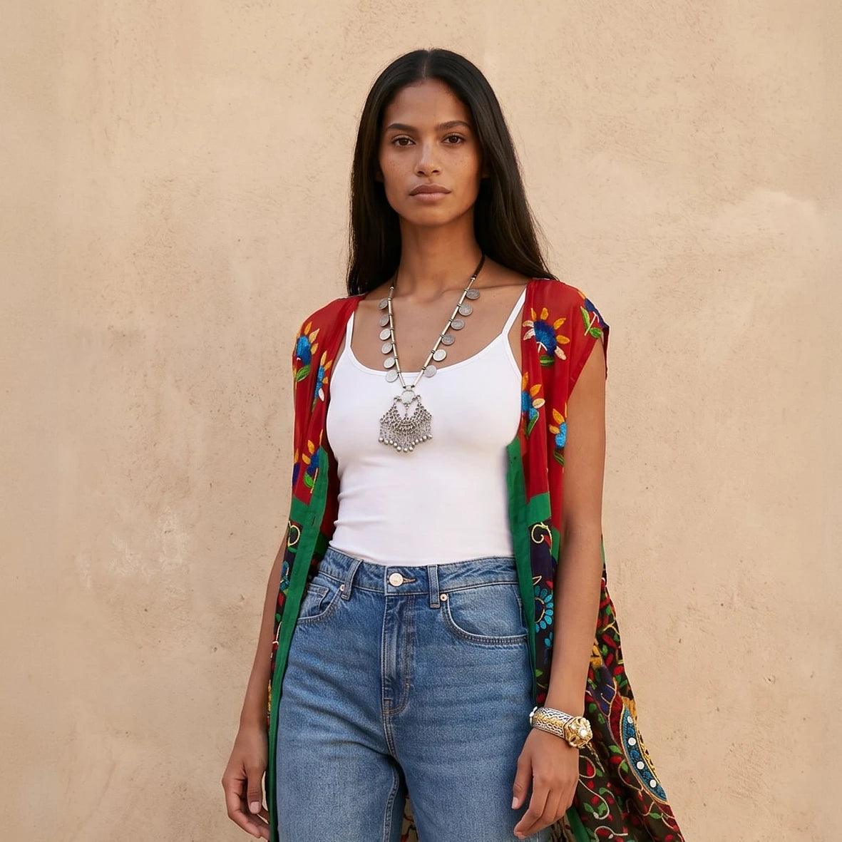 Zara Hand Embroidered Kimono