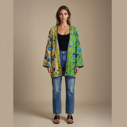 The Artisan Cardigan| Canary Green