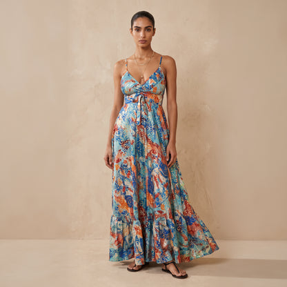 The Aurelia Silk Dress Colors Fusion
