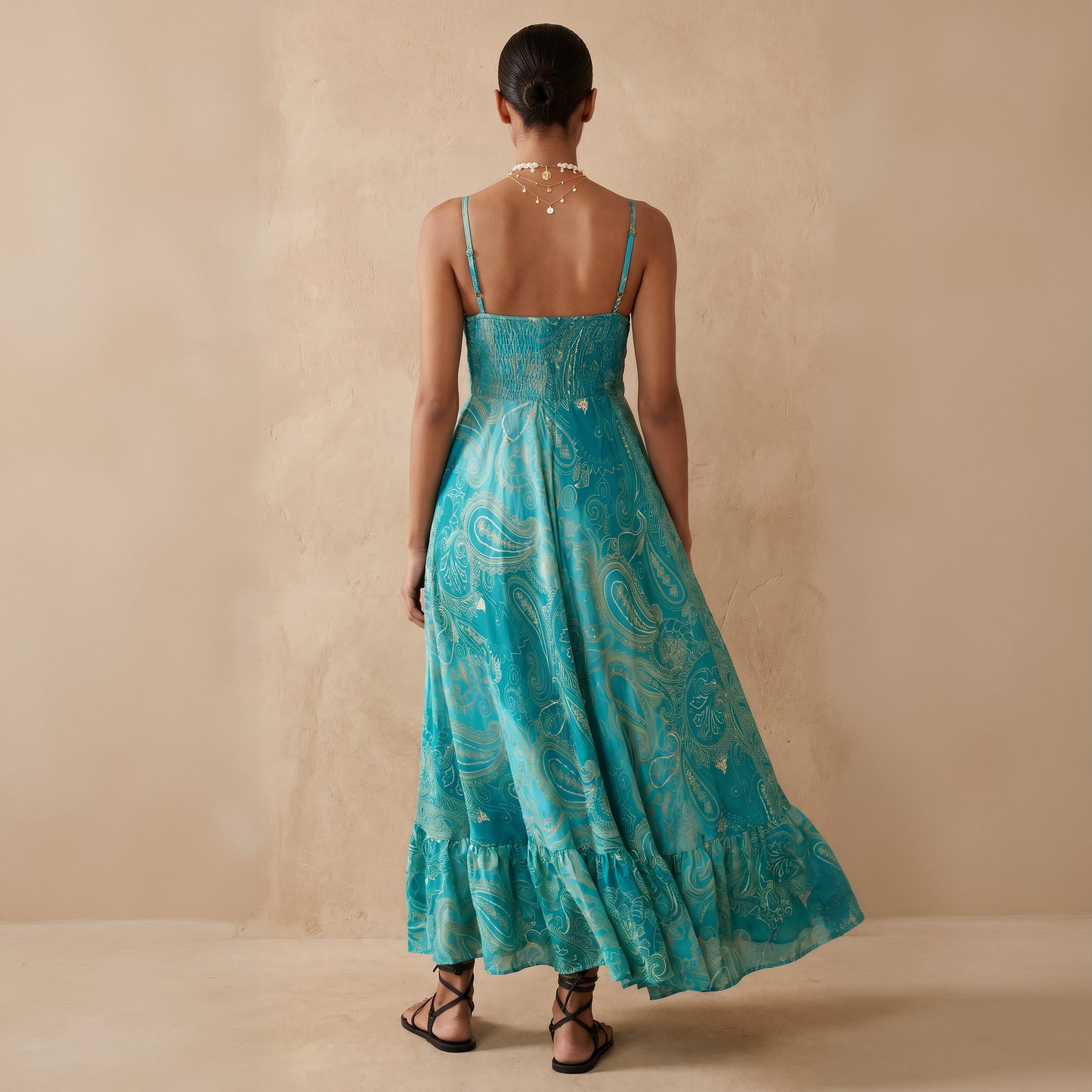 The Aurelia Silk Dress Turquoise