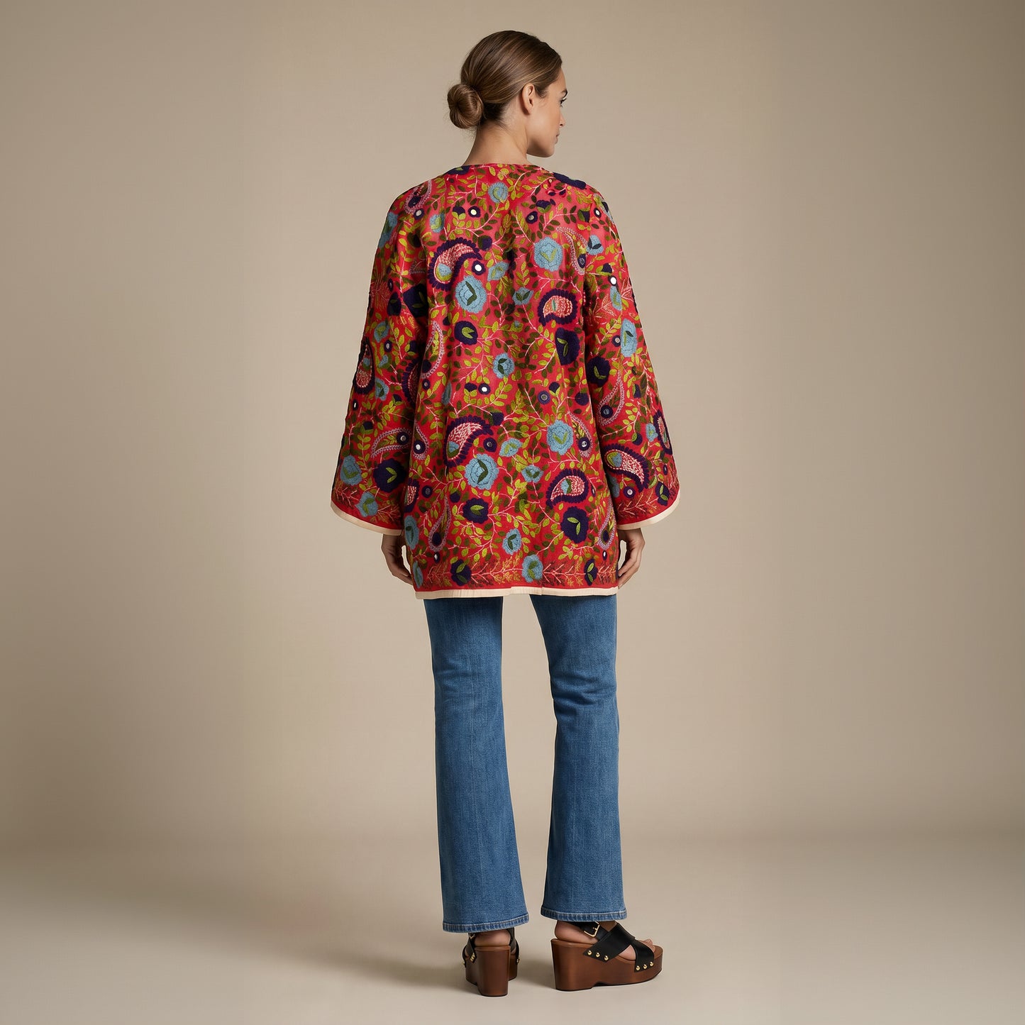 The Artisan Cardigan| Rustic Red