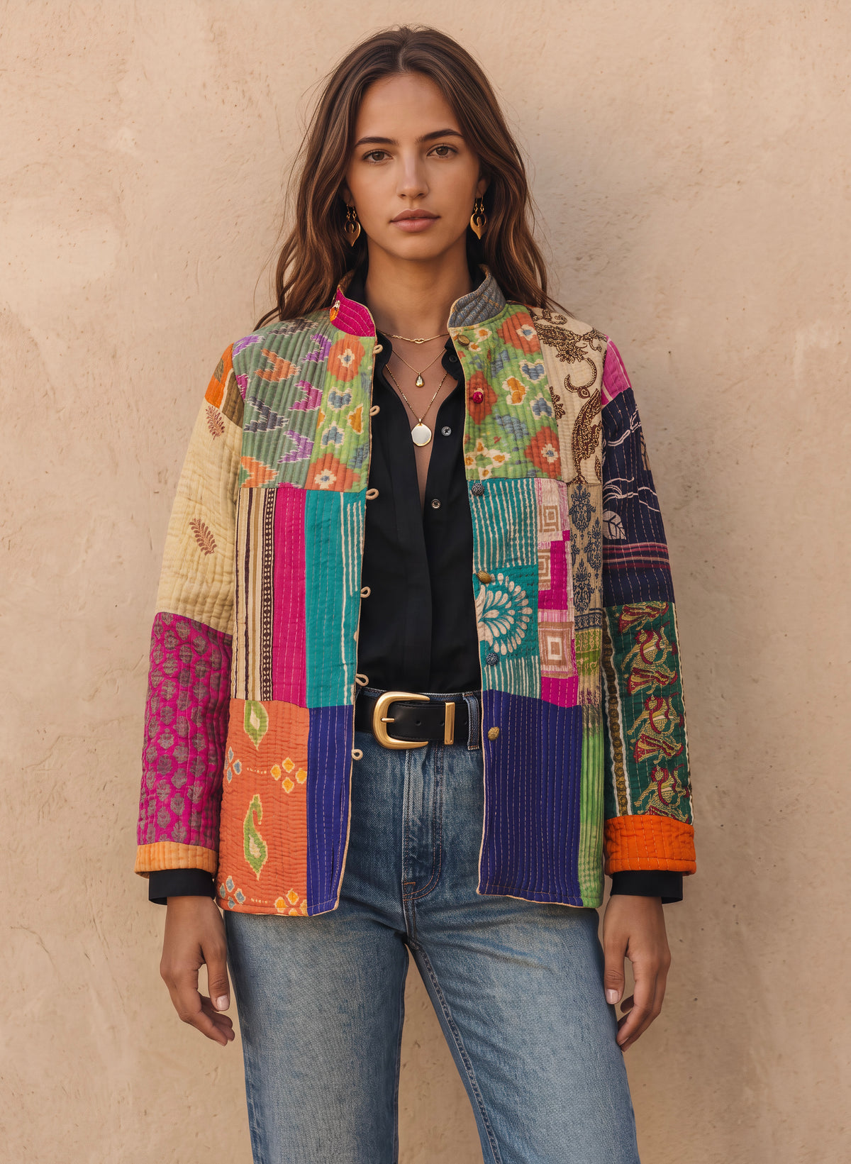 The Reversible Artisan Silk Jacket| Ann