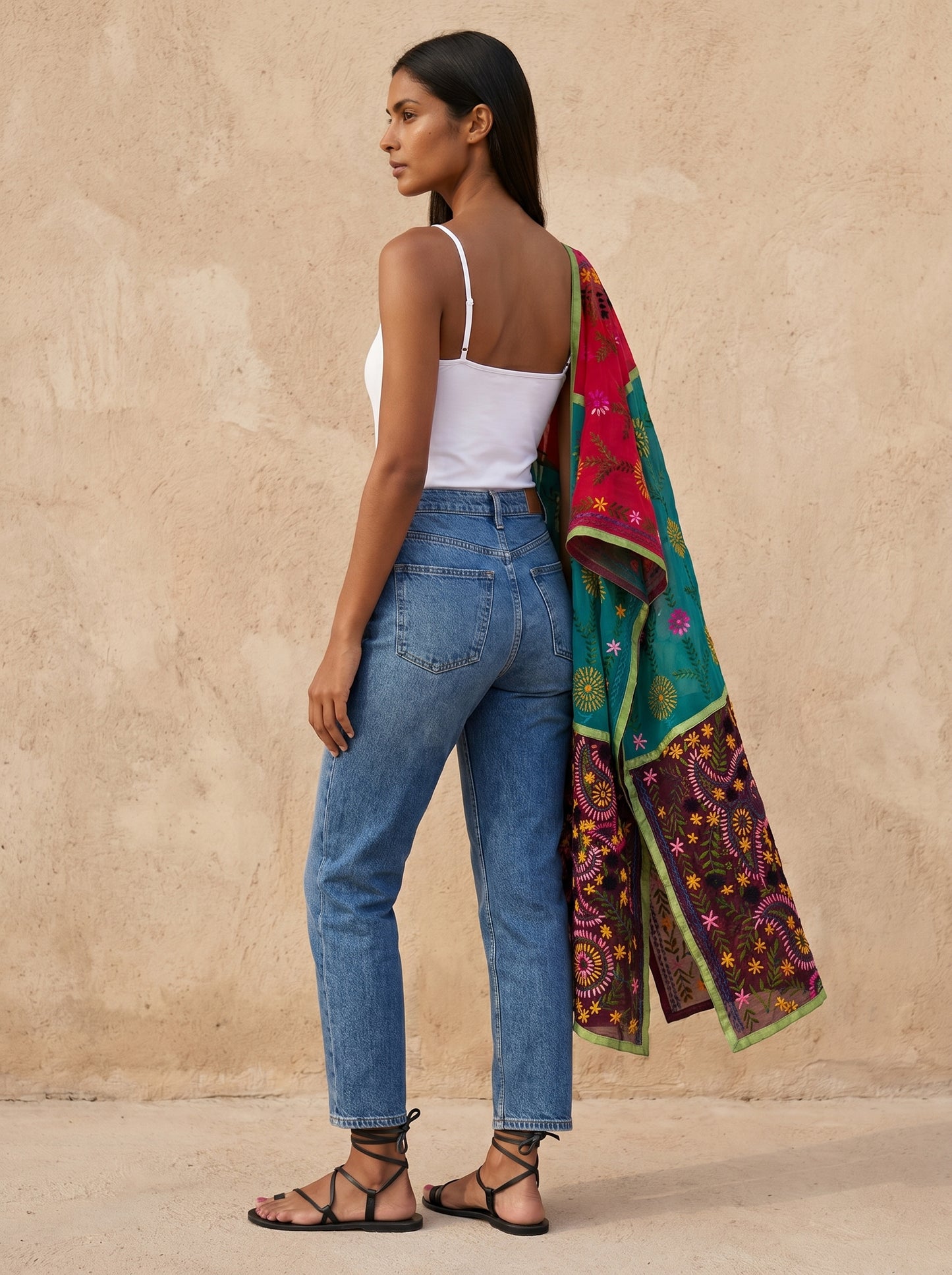 The Nomad Embroidered Kaftan Kimono