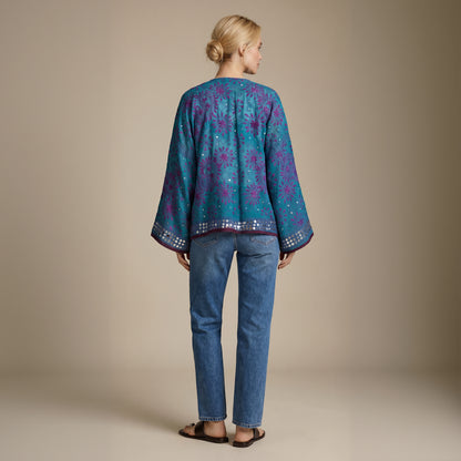 The Artisan Cardigan| Petrol