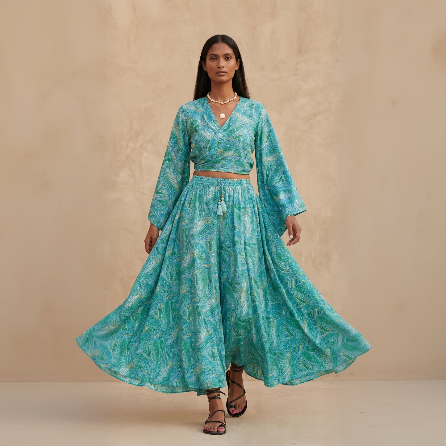 Kira Pants & Top| Turquoise