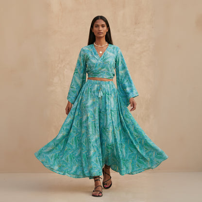 Kira Pants & Top| Turquoise