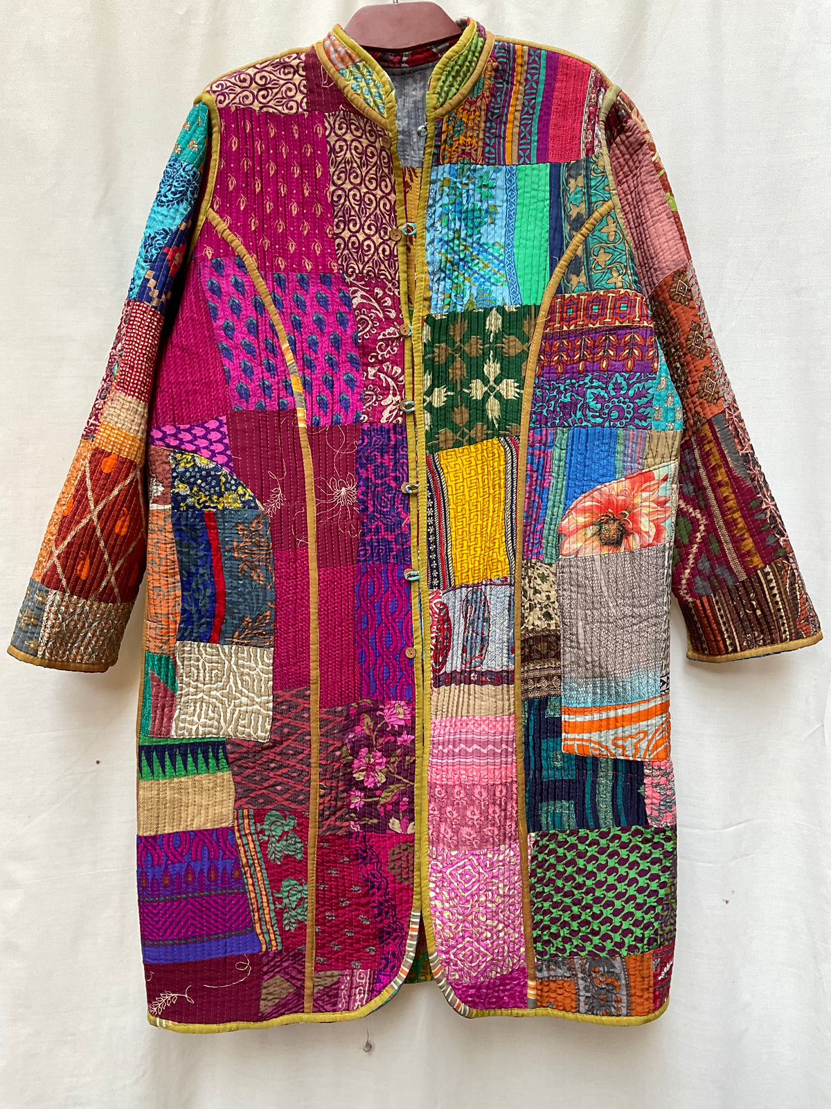The Reversible Artisan Silk Coat | Ann