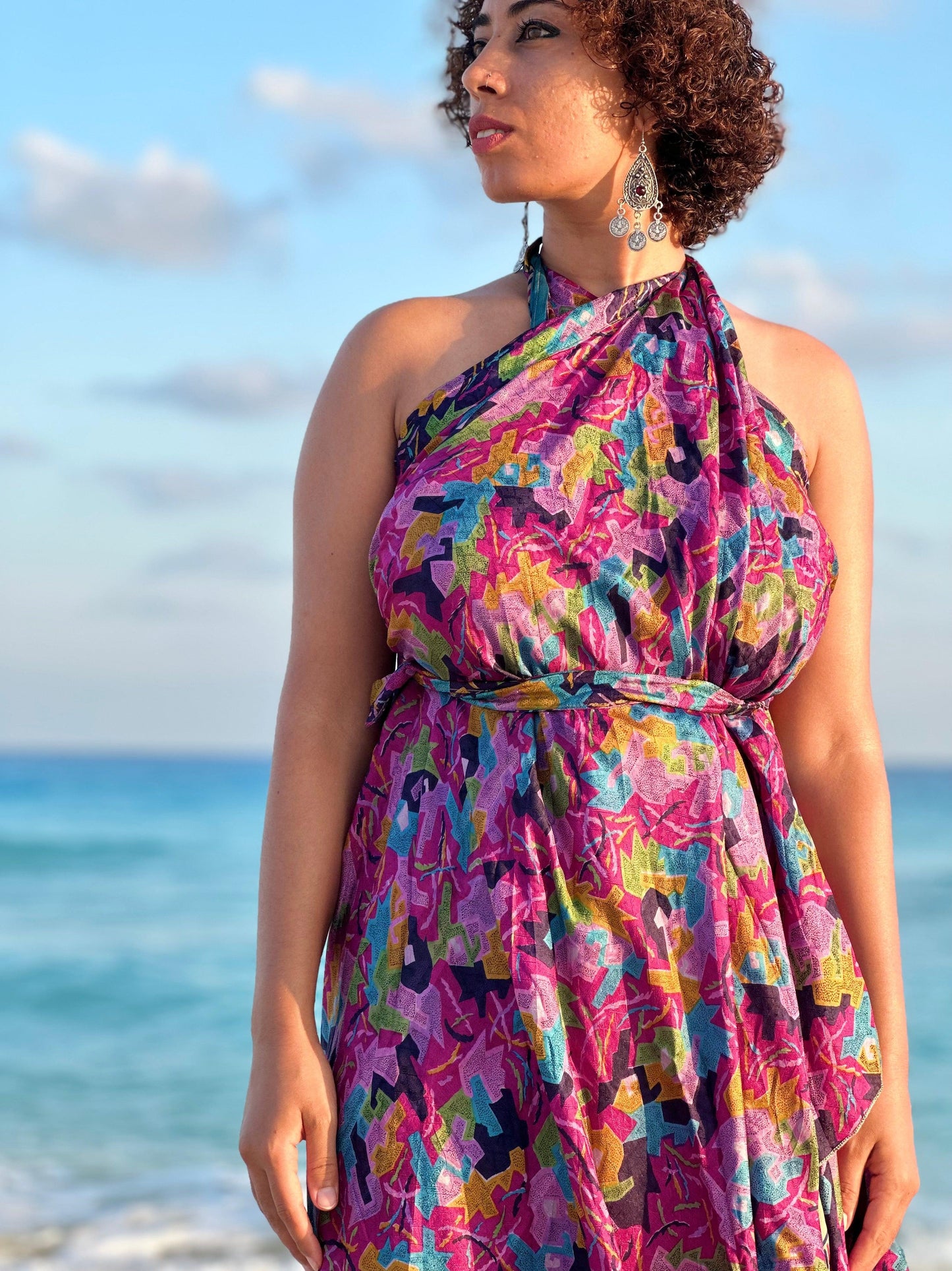 Alma wrap Silk Skirt/ Dress