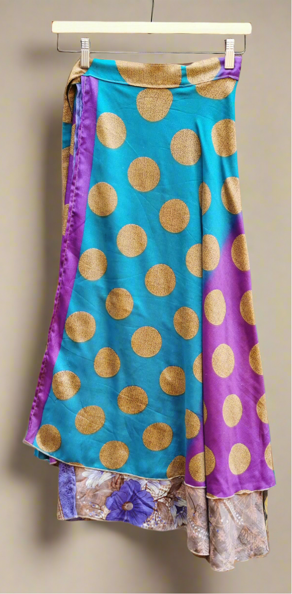 Julie Silk Wrap Skirt