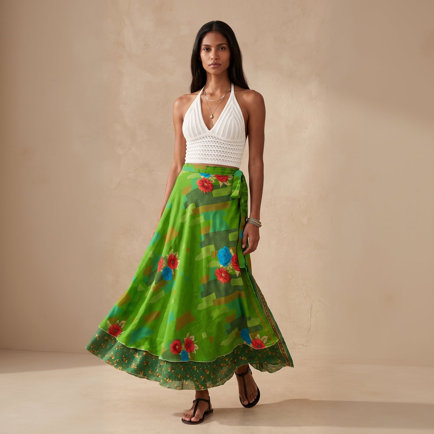 Multi-Wrap Skirt & Dress| Green
