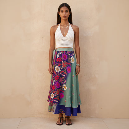 Multi-Wrap Skirt & Dress| Flowers Bouquet