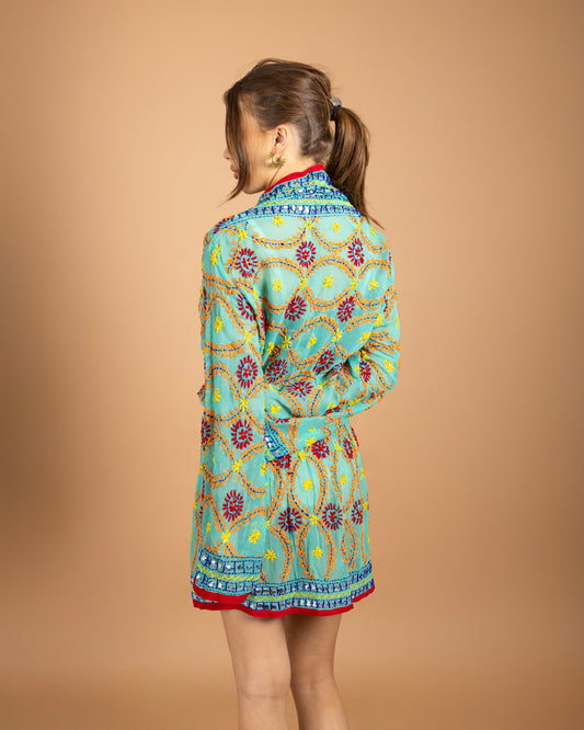 Calliope Hand Embroidered Dress