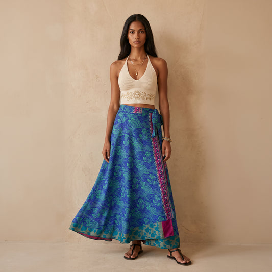 Multi-Wrap Skirt & Dress| Navy Blue