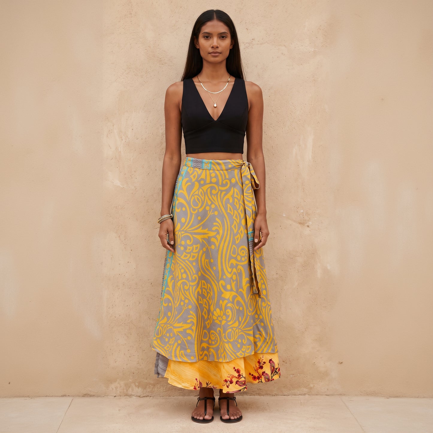 Multi-Wrap Skirt & Dress| Yellow