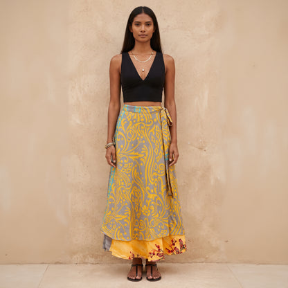 Multi-Wrap Skirt & Dress| Yellow