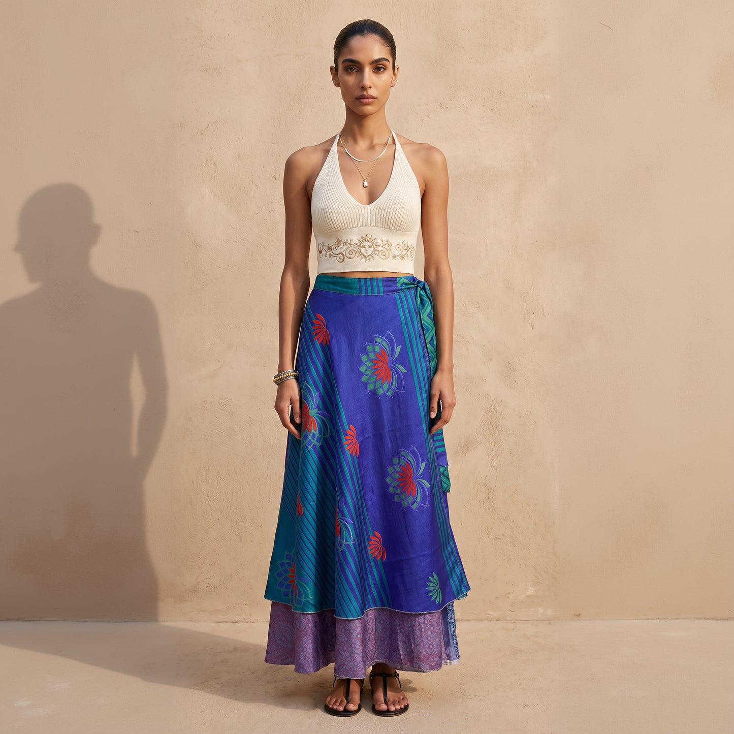Multi-Wrap Skirt & Dress| Blue Lotus