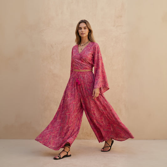 Kira Pants & Top| Fuchsia
