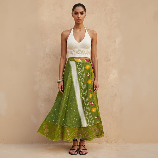 Multi-Wrap Skirt & Dress| Green Star