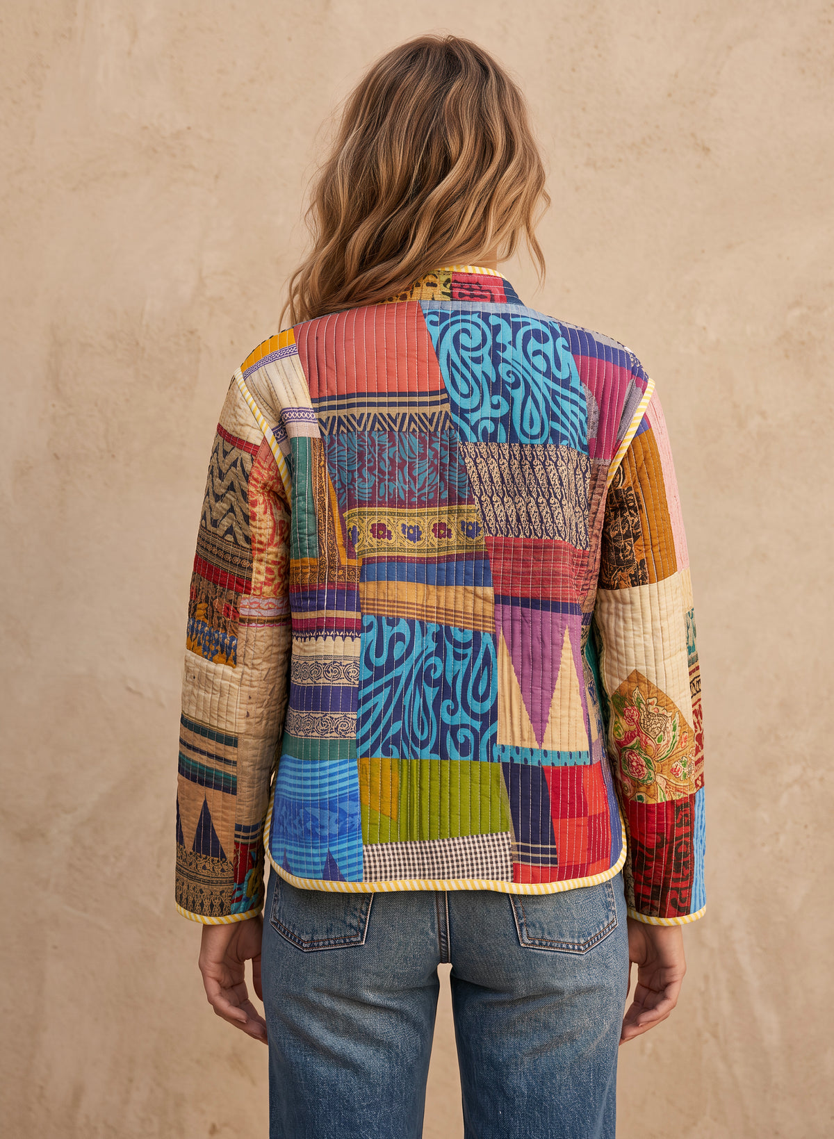 The Reversible Artisan Silk Jacket| Multi Colors