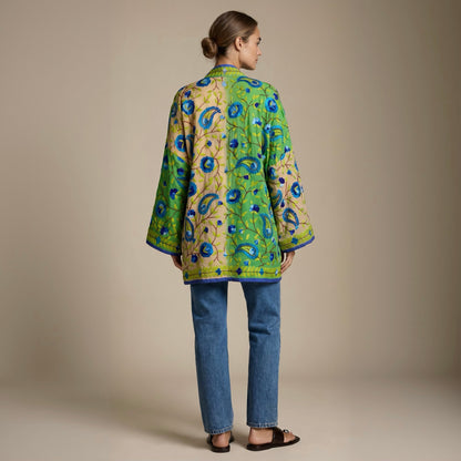The Artisan Cardigan| Canary Green