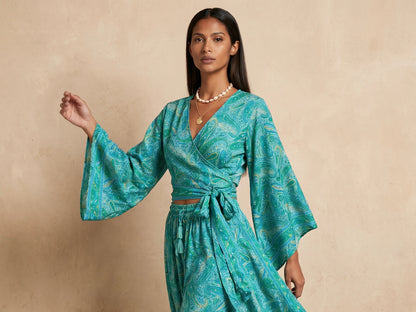 Kira Pants & Top| Turquoise