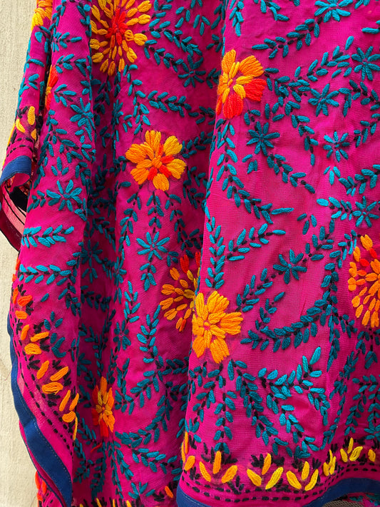 Azmiralda Hand Embroidered Top| Sunflowers