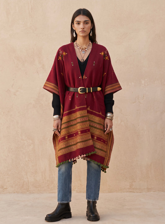 NOMAD Mirror Cape| Maroon