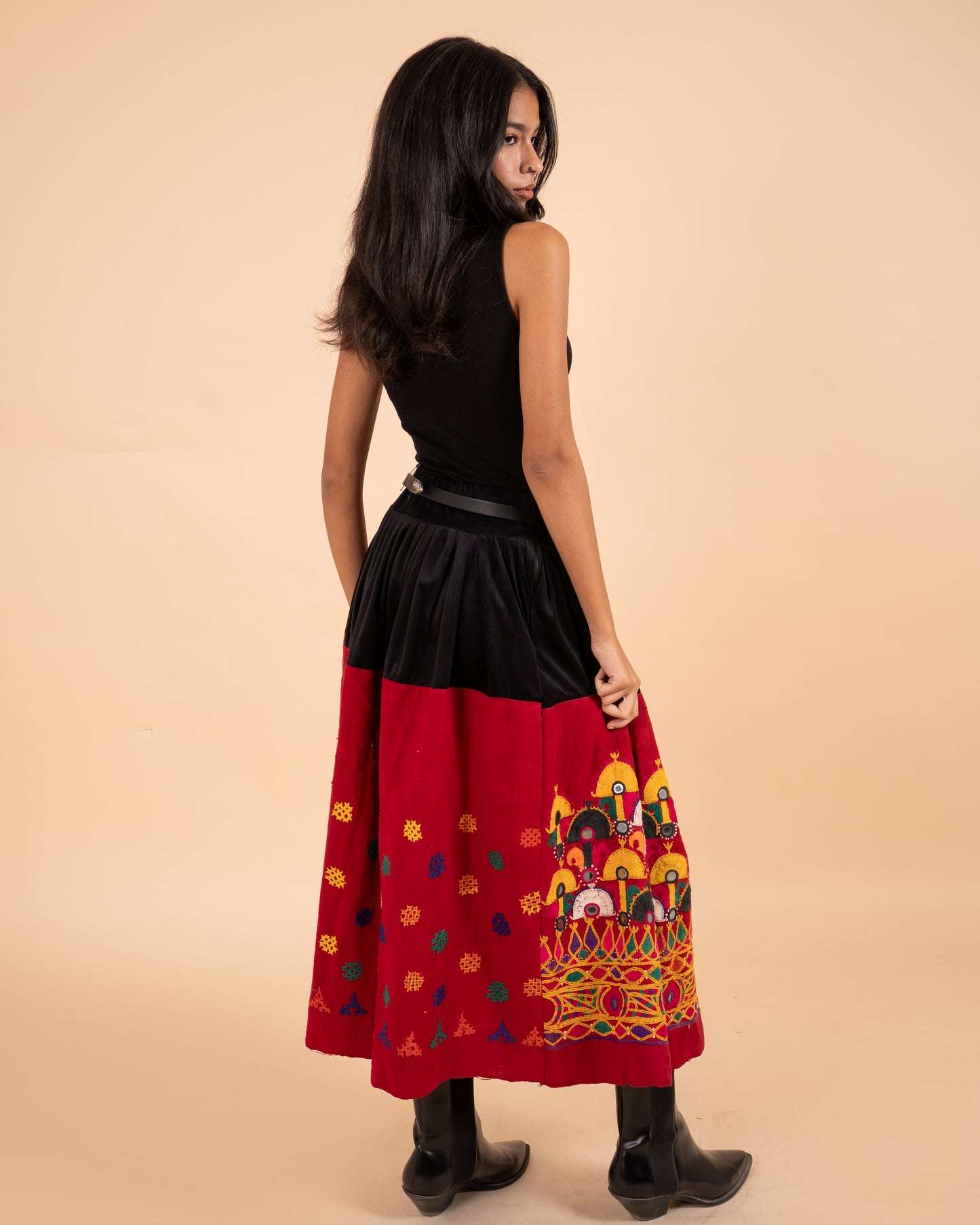 The Desert Heirloom Skirt: Hand-Embroidered