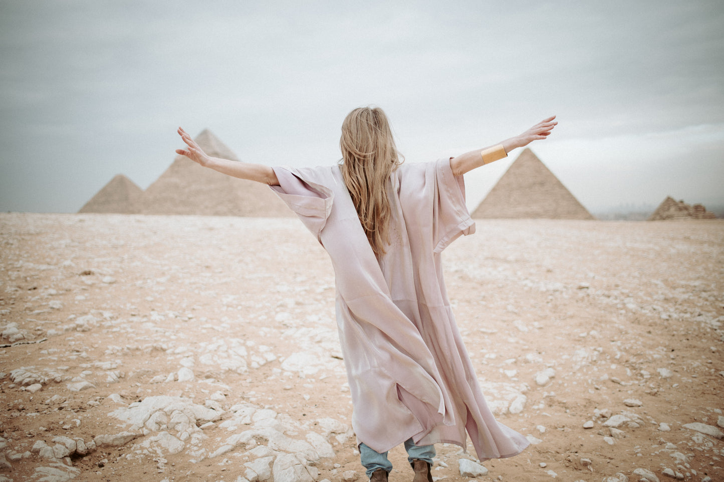 Isis Flowers Embroidered Kimono