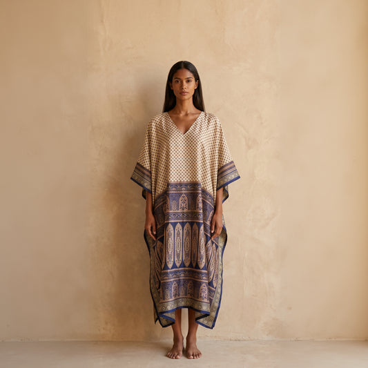 Rea Kaftan Silk Dress