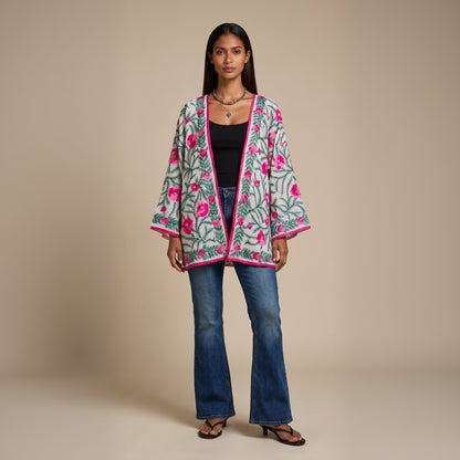 The Artisan Cardigan| Pink