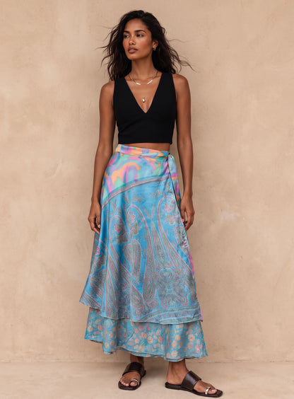 Multi-Wrap Skirt & Dress| Baby Blue