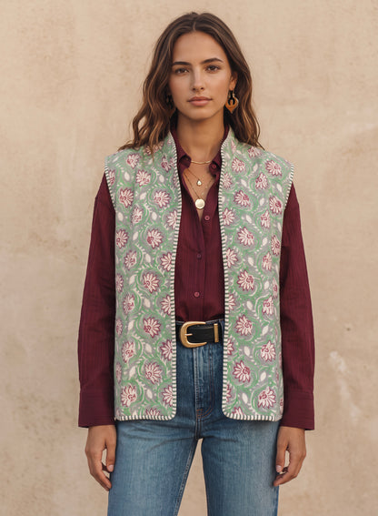 The ECLIPSE Sage & Mulberry Vest