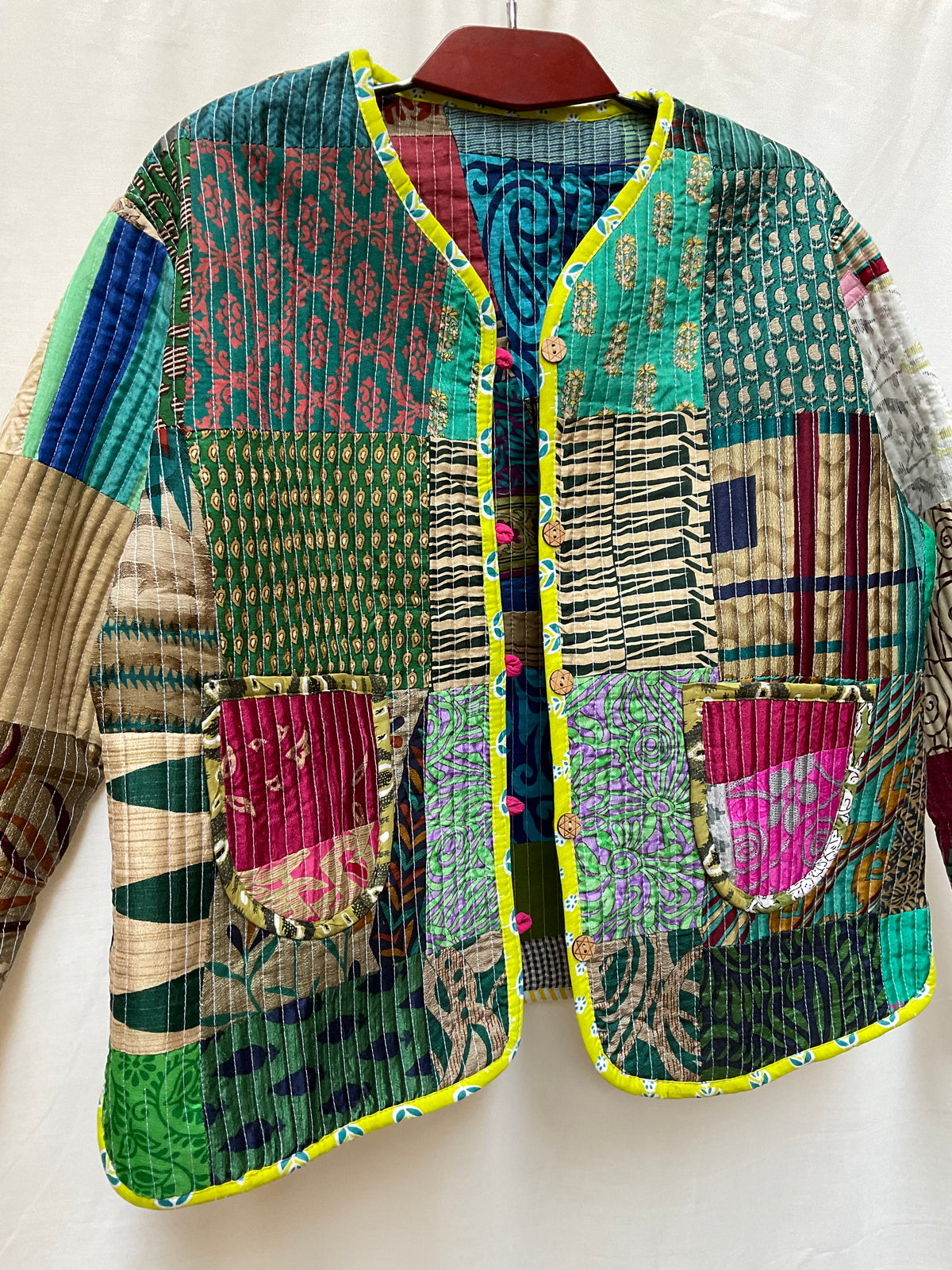 The Reversible Artisan Silk Jacket| Multi Colors