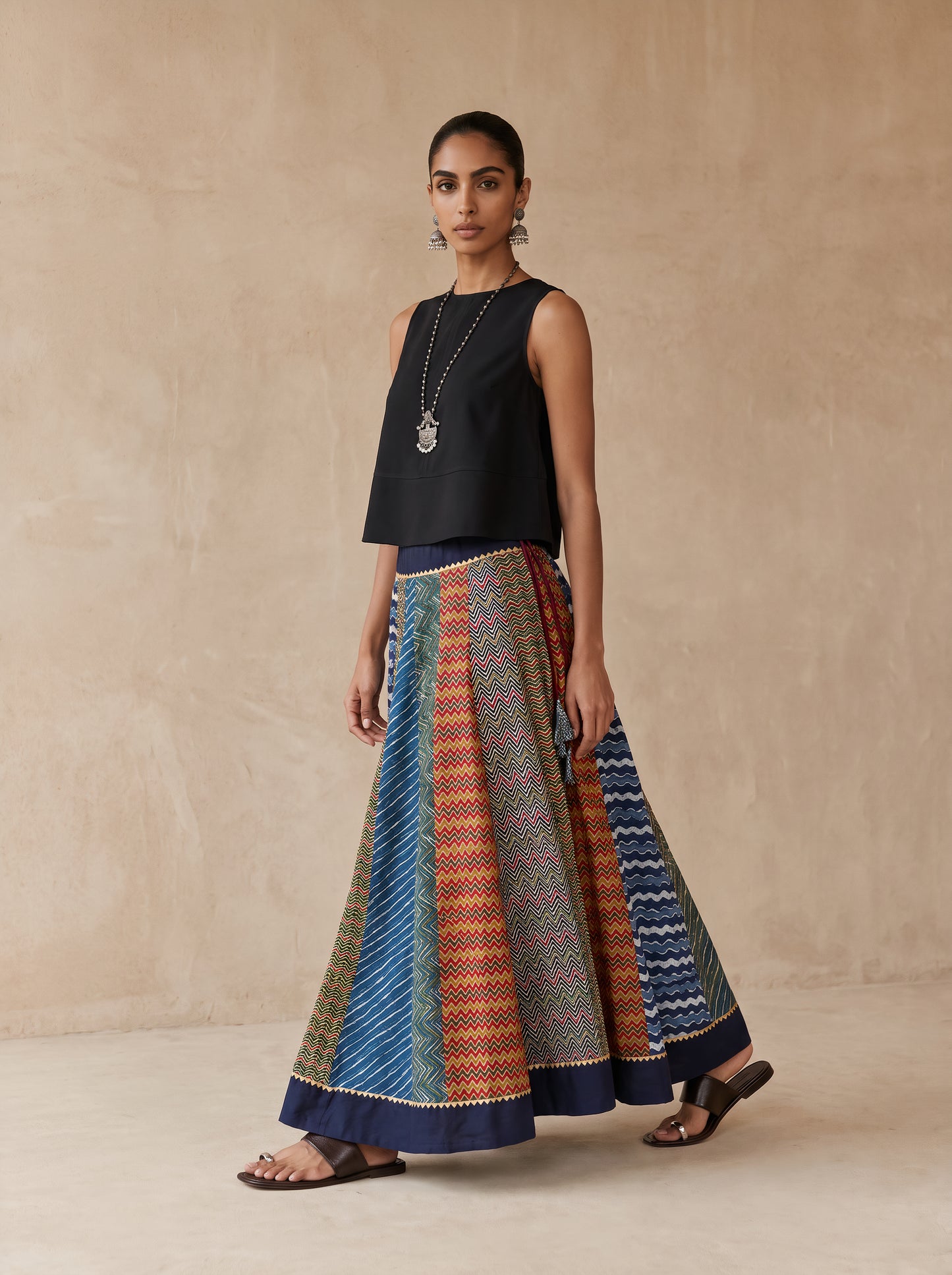 The Ajrakh Maxi Skirt| Weaves