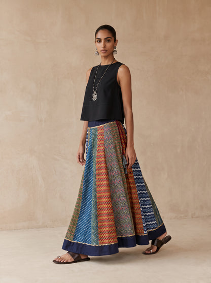 The Ajrakh Maxi Skirt| Weaves
