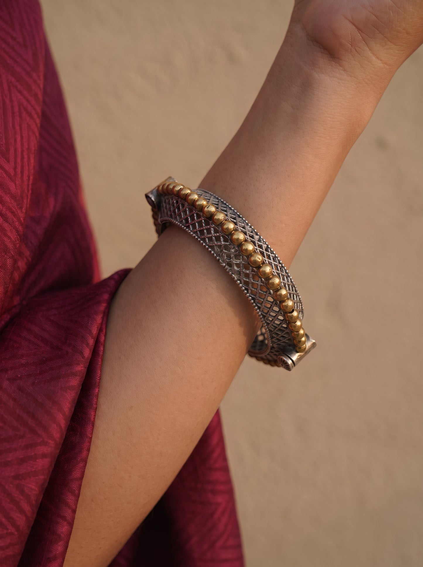 Zoya Statement Tribal Kada Bangle
