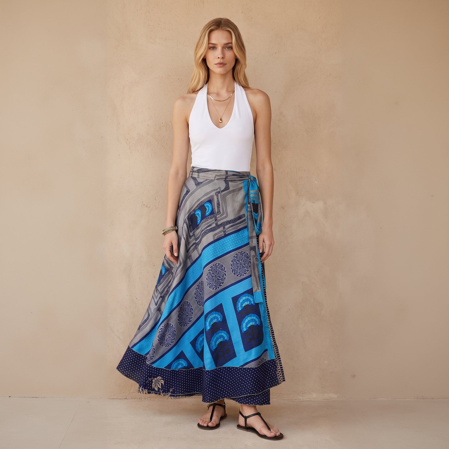 Multi-Wrap Skirt & Dress| Blues