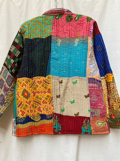The Reversible Artisan Silk Jacket| Maya