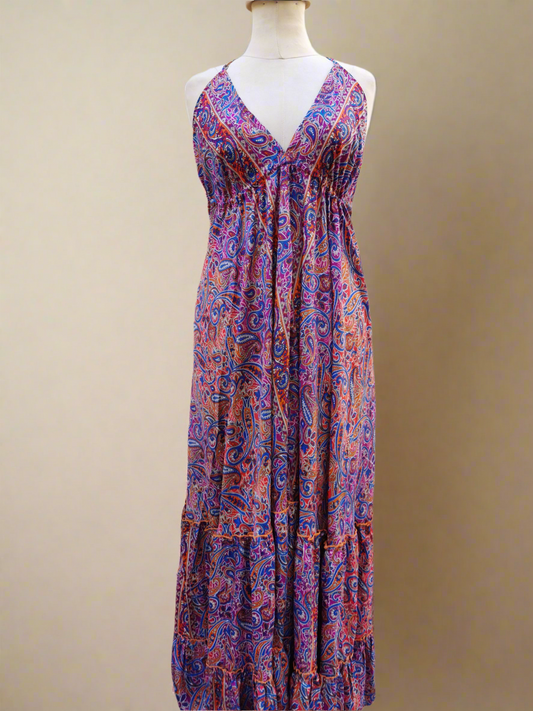 Backless Silk Dress