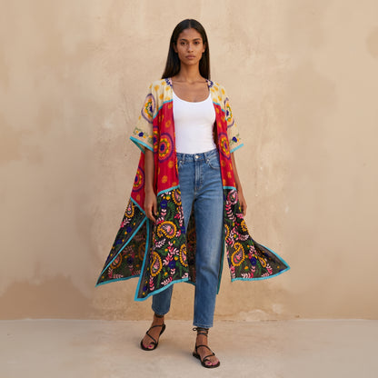 Zola Hand Embroidered Kimono