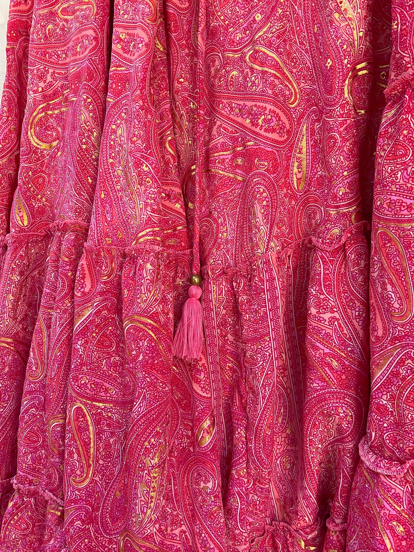 Maya Silk Backless Dress Fuchsia