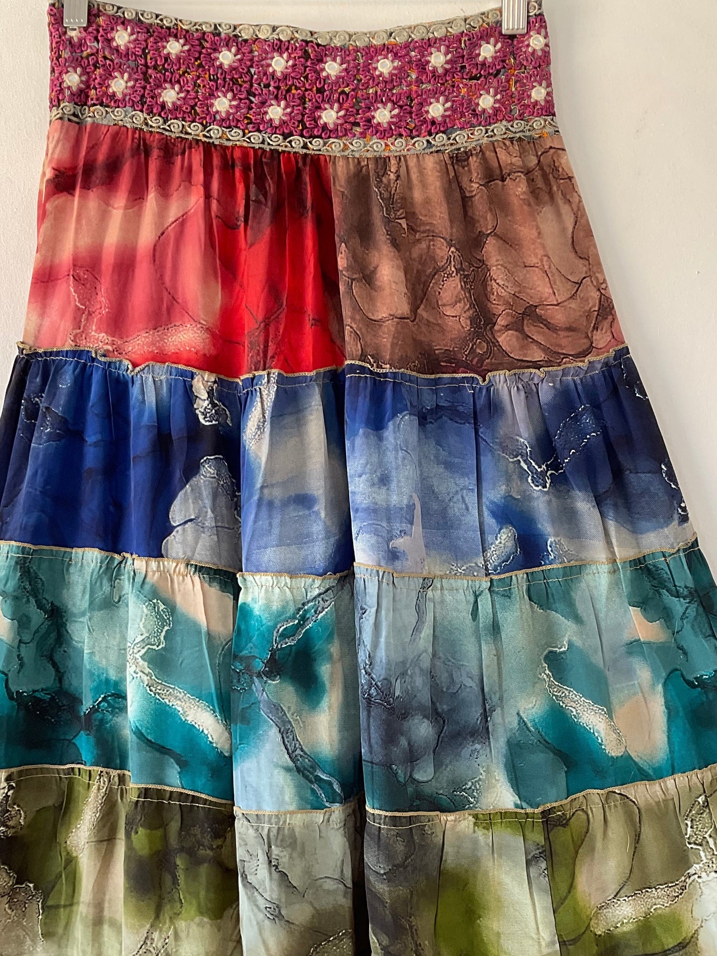 Aurora Silk Skirt