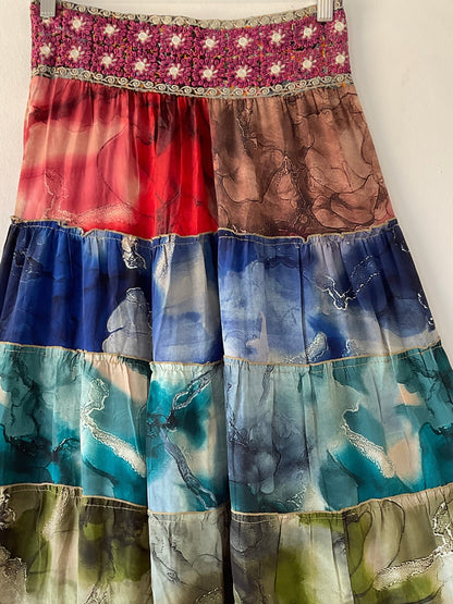Aurora Silk Skirt