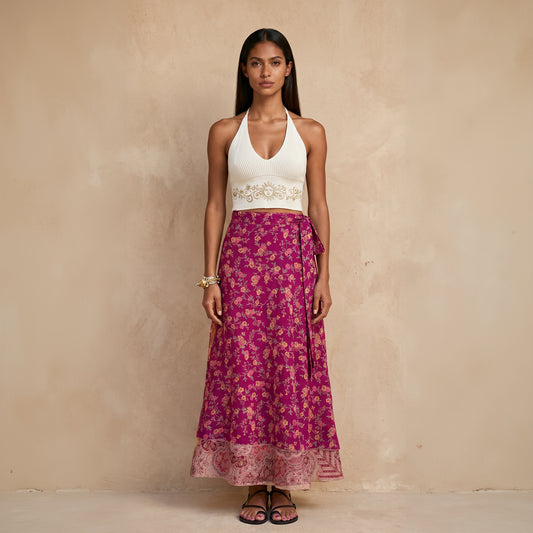 Multi-Wrap Skirt & Dress| Grapes