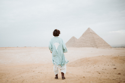 Sekhmt Goddess Embroidered Kimono