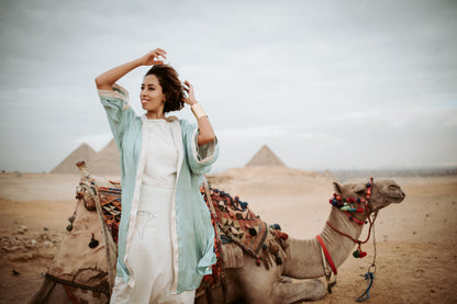 Khepri Pure linen Embroidered Top & Pant