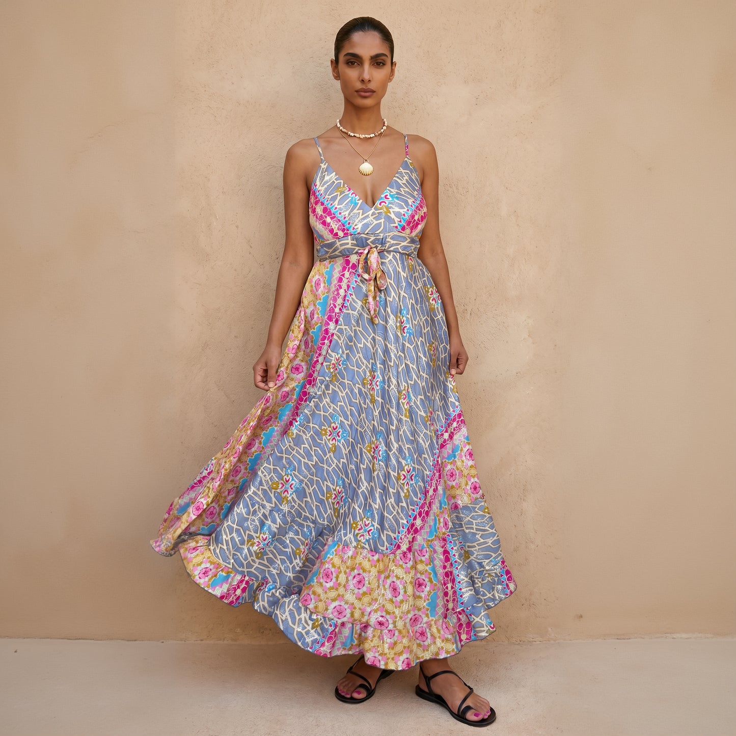 The Aurelia Silk Dress Pink